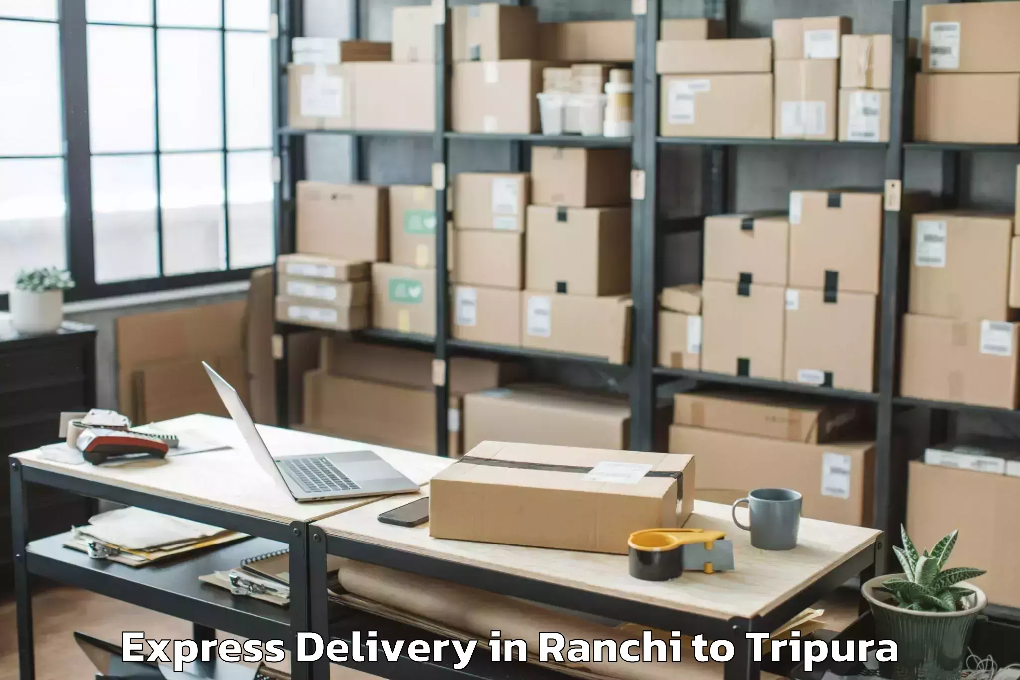 Leading Ranchi to Bishalgarh Express Delivery Provider